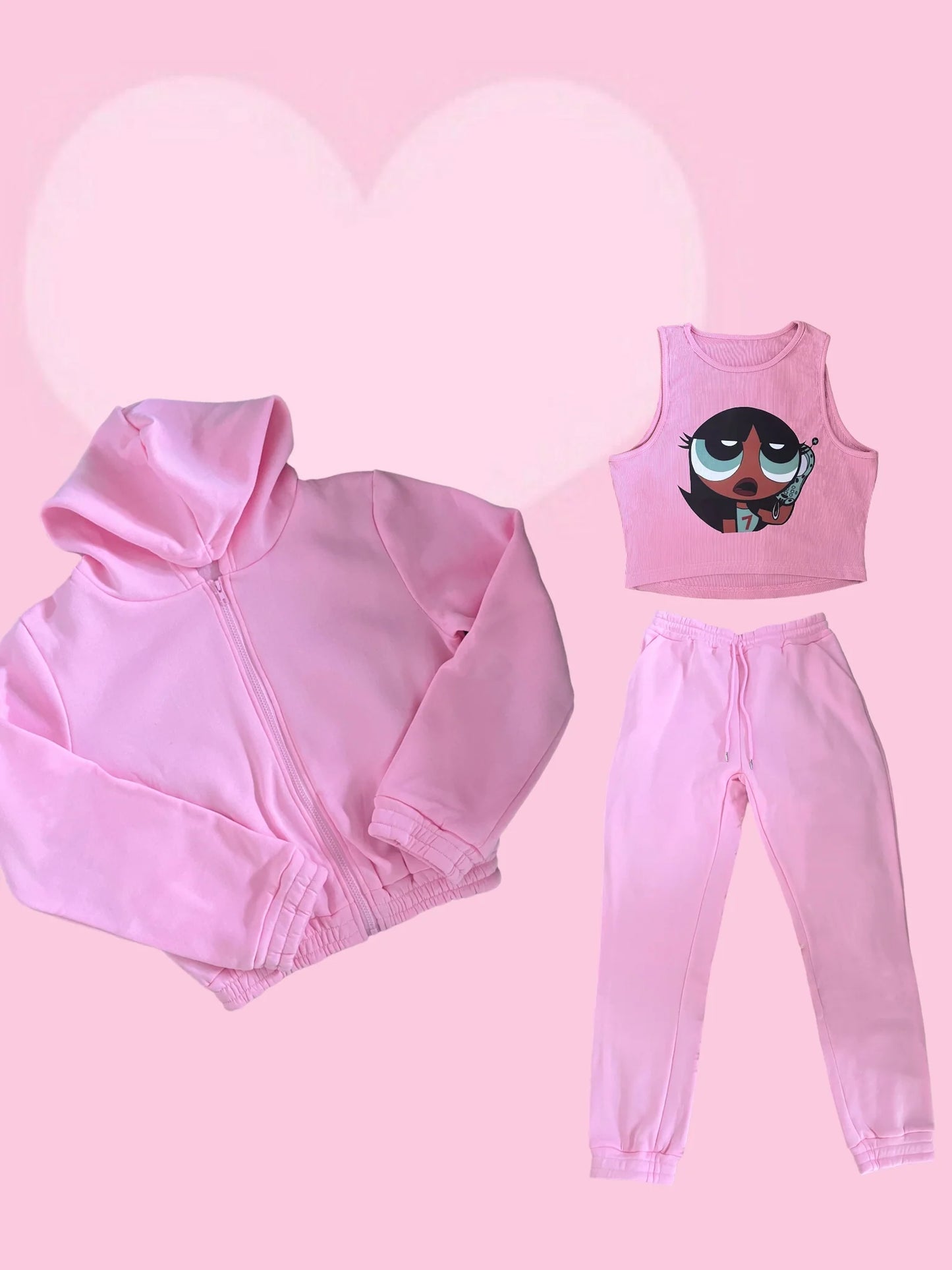 PowerPuffGirl Pink Sweatsuit π
