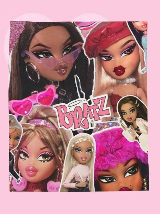 Bratz Blanket, Y2K Aesthetic, Gift For Girlfriend,