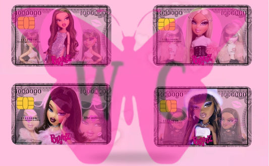 Pink Bratz Credit Card Stickers